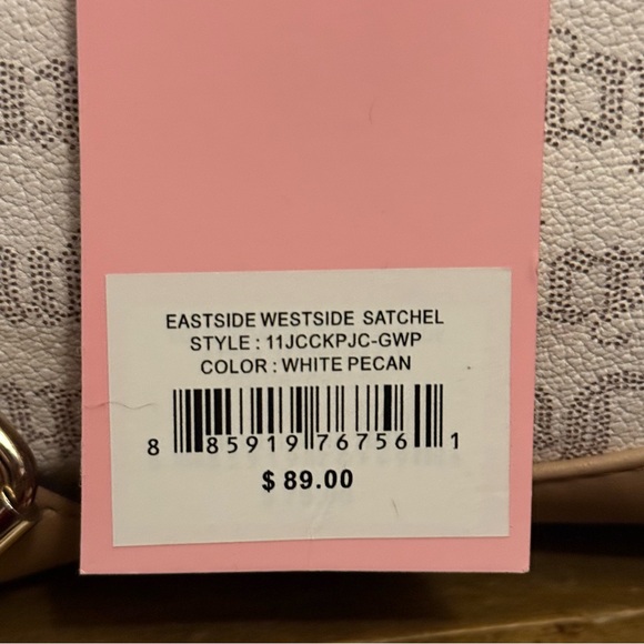Juicy Couture Eastside Westside white Pecan Satchel crossbody bag - Picture 8 of 8